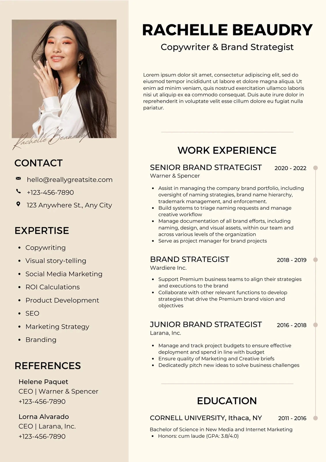 Sample Resume 1